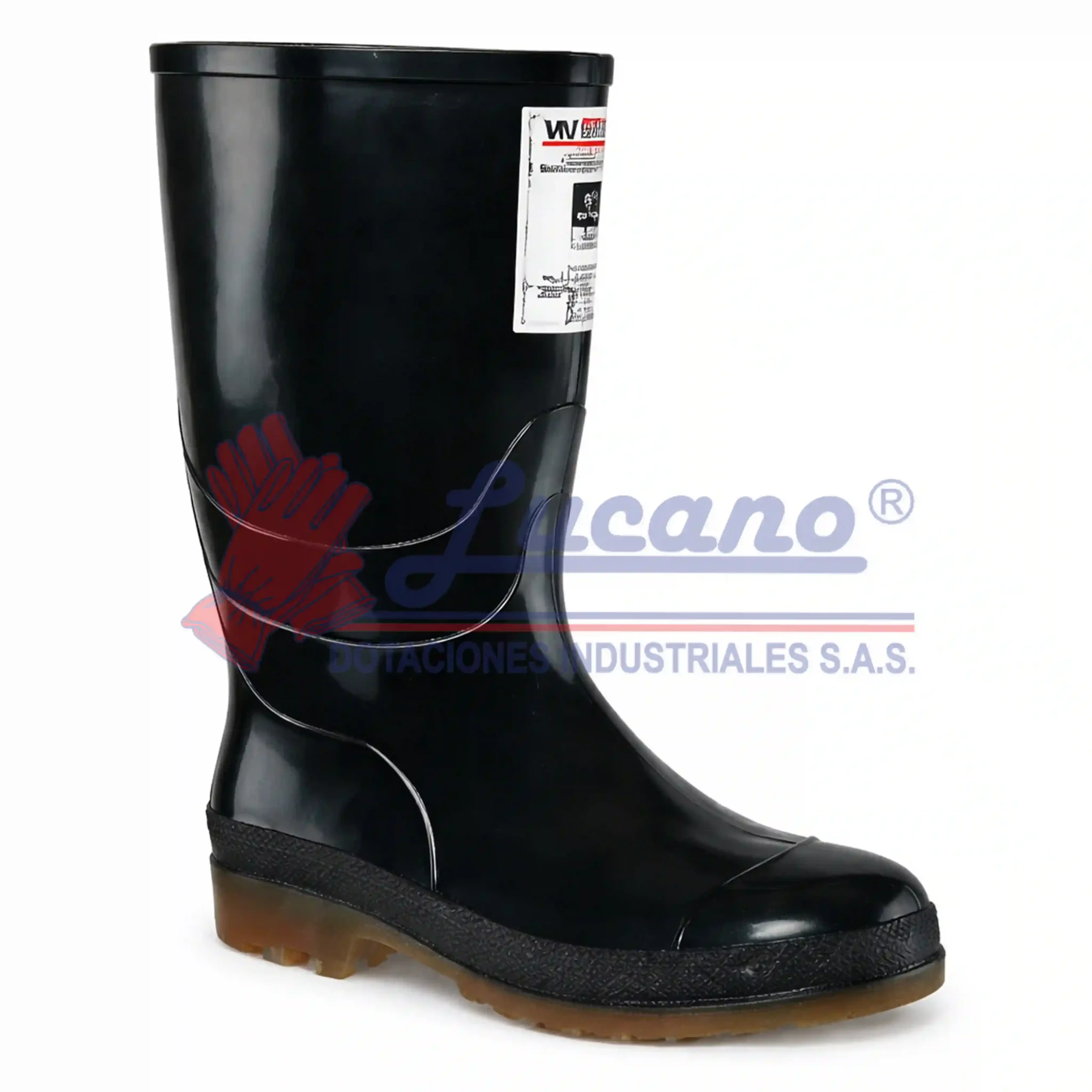 bota pvc waterproof con puntera
