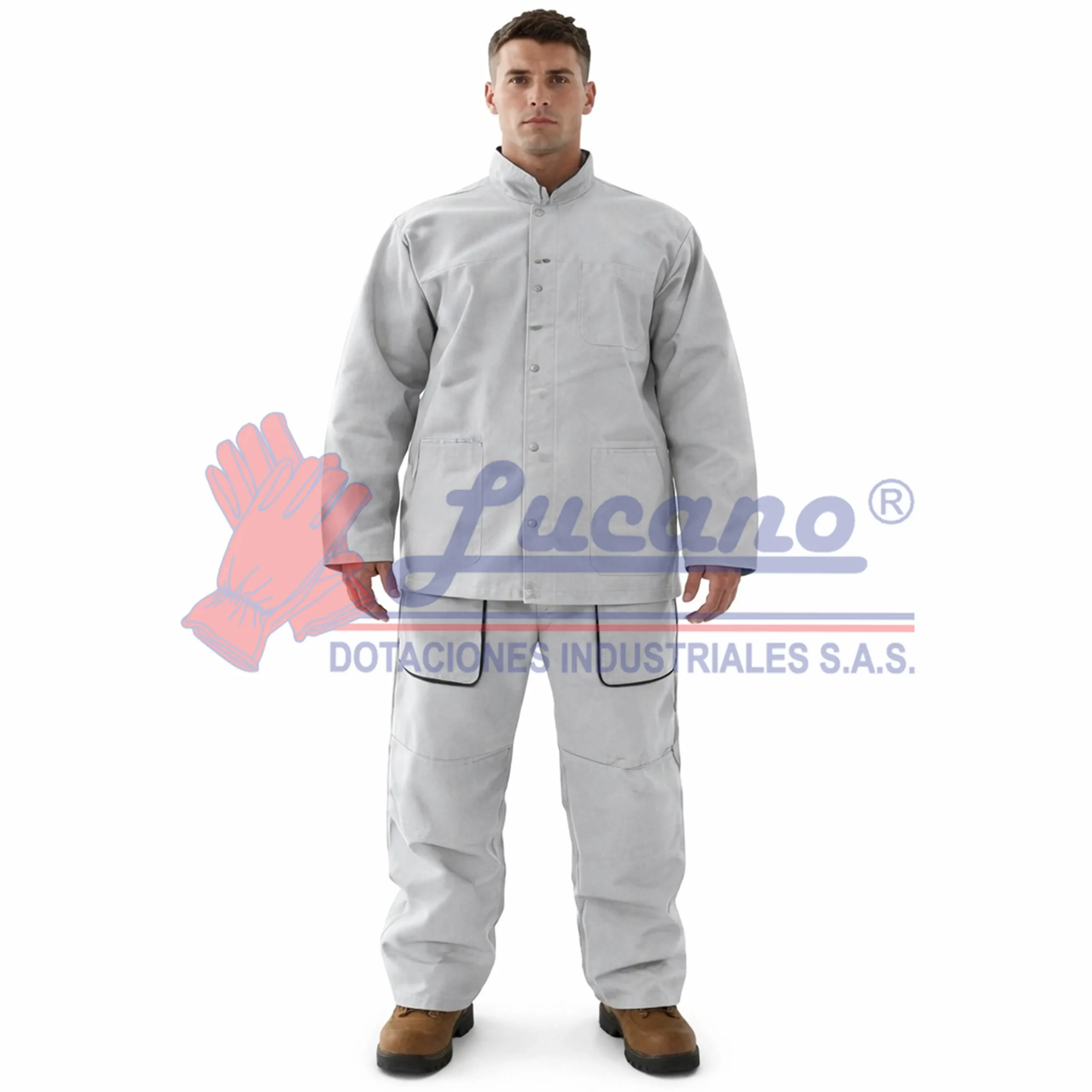 chaqueta y pantalon soldador