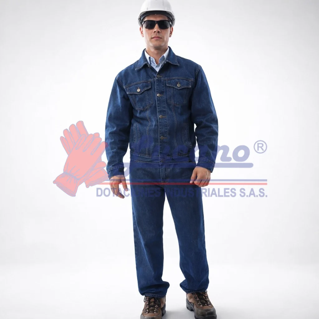 lucano chaqueta jean para soldar