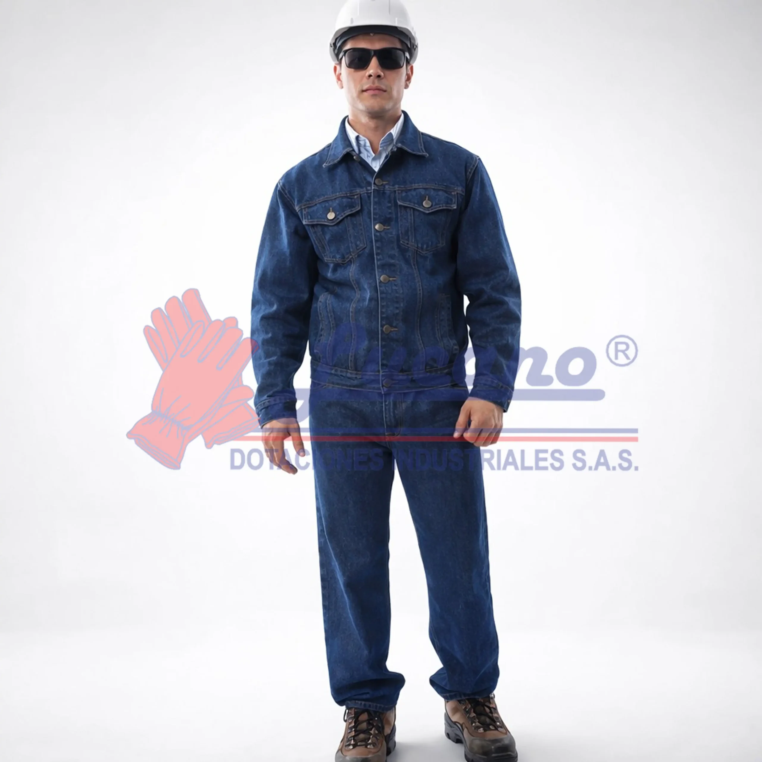 lucano chaqueta jean para soldar